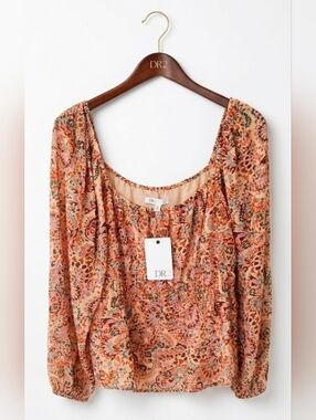 DR2 Bohemian Blouse Size XXL NWT